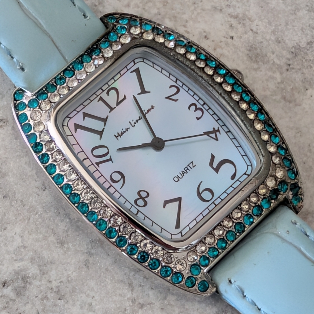 Main Line Time Jeweled Quart Wristwatch